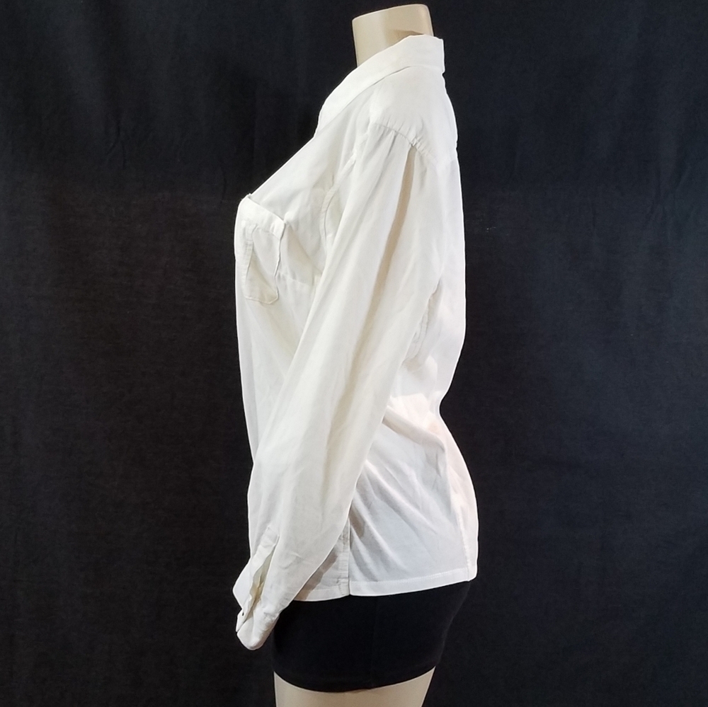SONOMA Cream Corduroy Buttoned Shirt - Picture 2 of 6